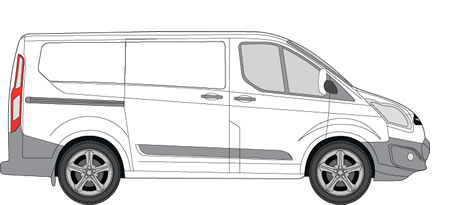 Ford Transit Custom Van Racking (2013+ SWB (L1) - High Roof (H2))