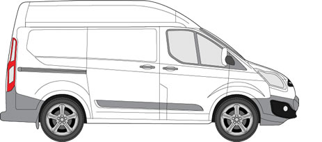 Ford Transit Custom Van Racking (2013-2023 SWB (L1) - High Roof (H2))