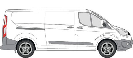 Ford Transit Custom Van Racking (2013+ LWB (L2) - Low Roof (H1))