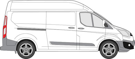 Ford Transit Custom Van Racking (2013+ SWB (L1) - Low Roof (H1))