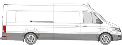 MAN TGE Roof Racks (2017+ Extra Long (L5) - High Roof (H3))