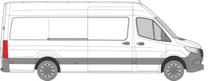 Mercedes Sprinter Roof Racks (2018+ Long Wheel Base (L3) - High Roof (H2))