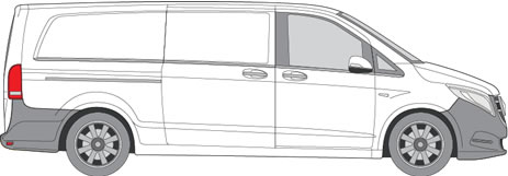 Mercedes Vito Roof Racks (2015+ Extra Long Wheel Base (L3))
