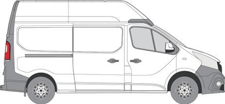 Nissan NV300 Roof Racks (2016+ Long Wheel Base (L2) - High Roof (H2))