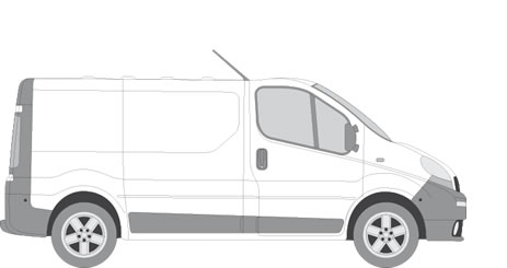 Nissan Primastar Van Racking (2002-2014 SWB (L1) - Low Roof (H1))