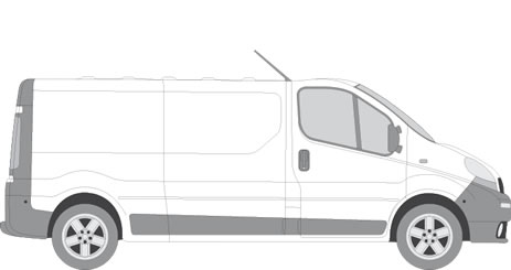 Nissan Primastar Van Racking (2002-2014 LWB (L2) - Low Roof (H1))