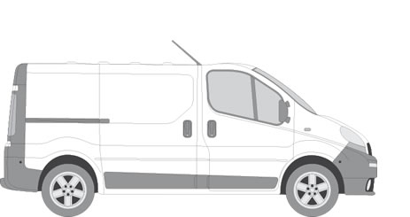Renault Trafic Van Racking (2001-2014 SWB (L1) - Low Roof (H1))