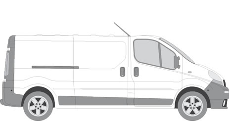 Renault Trafic Van Racking (2001-2014 LWB (L2) - Low Roof (H1))
