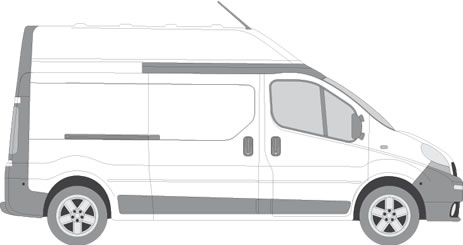 Renault Trafic Van Racking (2001-2014 LWB (L2) - High Roof (H2))