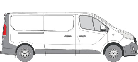 Renault Trafic Van Racking (2014+ LWB (L2) - Low Roof (H1))