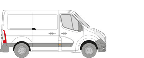 Vauxhall Movano Van Racking (2010+ SWB (L1) - Low Roof (H1))