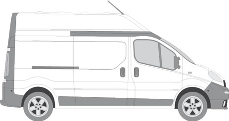 Vauxhall Vivaro Roof Racks (2001-2014 Long Wheel Base (L2) - High Roof (H2))