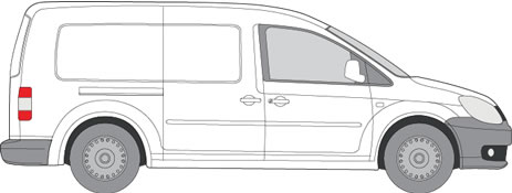 VW Caddy Roof Racks (2010-2015 Long Wheel Base (Maxi) (L2))
