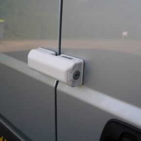Van Door Lock (TWIN PACK 1 KEY TYPE) - WHITE