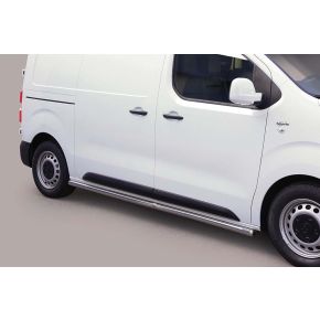 Toyota Proace Side Bars 2016> (Round) Stainless Steel Chrome