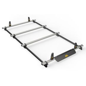 Renault Trafic Roof Rack For 2001-2014 L2 LWB H1 Low Roof (4 Roof Bars ULTI System+ By Van Guard)