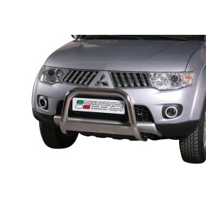 Mitsubishi L200 Bull Bar 2010-2015 Double Cab/Club Cab Chrome or Black Stainless Steel