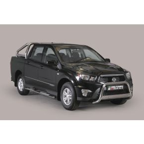 Ssangyong Actyon Sports Bull Bar 2012+ Chrome or Black Stainless Steel