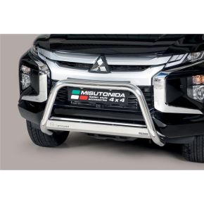Mitsubishi L200 Bull Bar 2019+ Double Cab/Club Cab Chrome or Black Stainless Steel