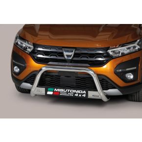 Dacia Sandero Stepway Bull Bar 2021+ Chrome 63mm