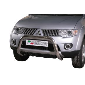 Mitsubishi L200 Bull Bar 2010-2015 Double Cab/Club Cab Chrome or Black Stainless Steel