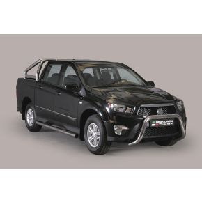 Ssangyong Actyon Sports Bull Bar 2012+ Chrome or Black Stainless Steel