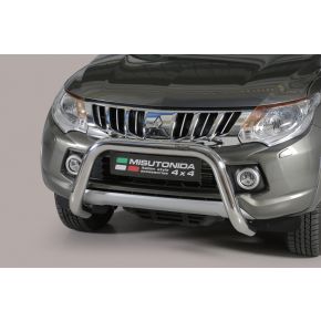 Mitsubishi L200 Bull Bar 2015-2018 Double Cab/Club Cab Chrome or Black Stainless Steel