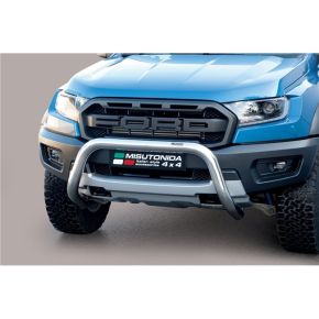 Ford Ranger Raptor Bull Bar 2019+ Chrome or Black Stainless Steel