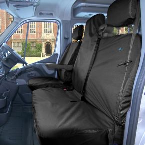 Nissan NV400 Seat Covers (2010+) Tailored Front Set (Models with single piece double passenger base)