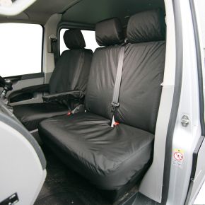 VW Transporter T5 & T6 Seat Covers Tailored Driver + Double Passenger