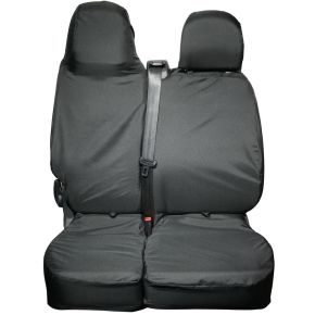 Vauxhall Vivaro Seat Cover (2014-2018) Tailored Double Front Passenger (Models with folding seats)