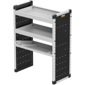 Van Racking - Single Unit -2 Straight Shelves & 1 Angled Shelf - 750mm WIDE x 1009mm HIGH x 380mm DEEP