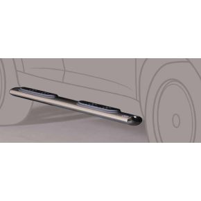 Mercedes Citan Side Bars With Steps (Oval Side Steps) Stainless Steel Chrome
