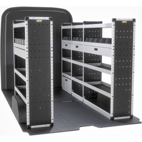 Mercedes Sprinter Van Racking 2018+ L2 MWB H2 High Roof (GOLD Full Kit)