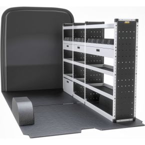 Mercedes Sprinter Van Racking 2018+ L2 MWB H2 High Roof (GOLD Drivers Side)
