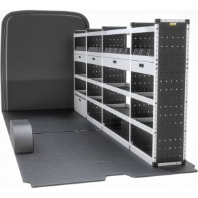 Mercedes Sprinter Van Racking 2018+ L3 LWB H2 High Roof (GOLD Drivers Side)