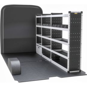Ford Transit Van Racking 2014+ L3 LWB H2 Standard Roof (SILVER Drivers Side)