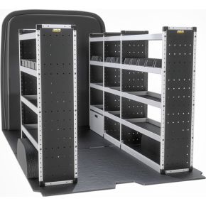 Mercedes Sprinter Van Racking 2018+ L2 MWB H2 High Roof (SILVER Full Kit)