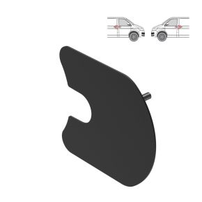 VW Transporter T5 Handle Shield - Sliding Door - Driver & Passenger (2002-2015) - BLACK