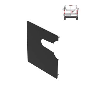 Ford Transit Custom Security Plate - Rear - Twin Doors (2013-2023) - BLACK