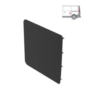 Nissan Primastar Security Plate - Sliding Door - Passenger Side (2022+) - BLACK