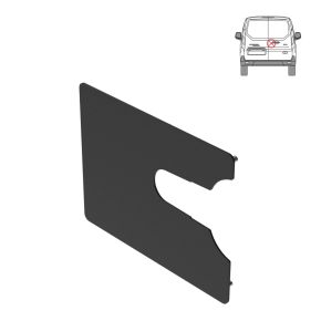 Ford Transit Connect Security Plate - Rear - Twin Doors (2014-2024) - BLACK