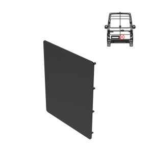 Mercedes Sprinter Security Plate - Rear - Twin Doors (2018+) - BLACK