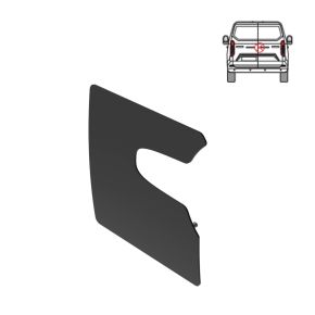 Ford Transit Custom Security Plate - Rear - Twin Doors (2023+) - BLACK