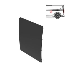 Ford Transit Custom Security Plate - Sliding Door - Passenger Side (2023+) - BLACK