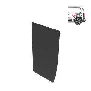 Vauxhall Combo Security Plate - Sliding Door - Passenger Side (2018+) - BLACK