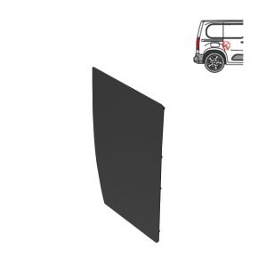 Vauxhall Combo Security Plate - Sliding Door - Drivers Side (2018+) - BLACK