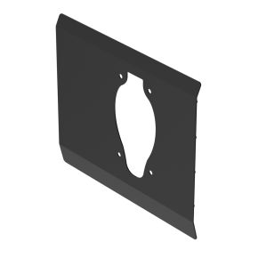 Vauxhall Movano Security Plate - Rear - Twin Doors (2022+) - BLACK