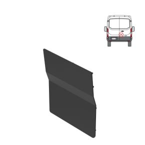 Maxus Deliver 9 Security Plate - Rear - Twin Doors (2020+) - BLACK