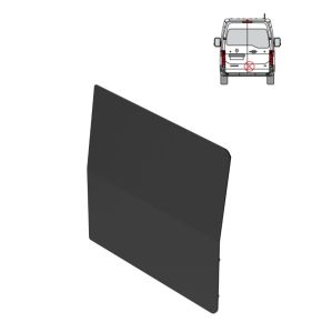 Nissan Interstar Security Plate - Rear - Twin Doors (2025+) - BLACK